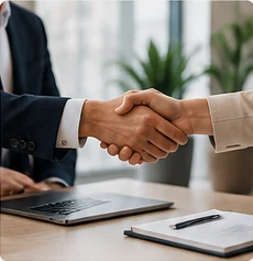 Business handshake